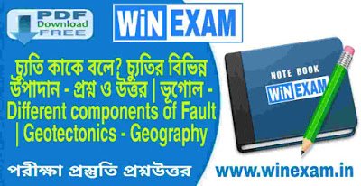 চ্যুতি কাকে বলে? চ্যুতির বিভিন্ন উপাদান - প্রশ্ন ও উত্তর | ভূগোল চ্যুতি কাকে বলে? চ্যুতির বিভিন্ন উপাদান - প্রশ্ন ও উত্তর | ভূগোল