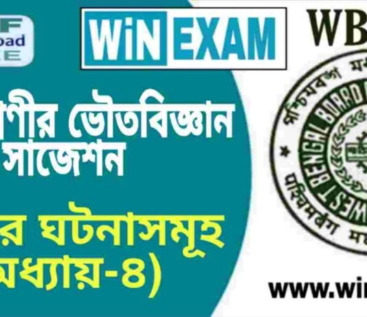 দশম শ্রেণীর ভৌতবিজ্ঞান – তাপের ঘটনাসমূহ (অধ্যায়-৪) সাজেশন | WBBSE Class 10th Physical Science Suggestion PDF দশম শ্রেণীর ভৌতবিজ্ঞান - তাপের ঘটনাসমূহ (অধ্যায়-৪) সাজেশন | WBBSE Class 10th Physical Science Suggestion PDF