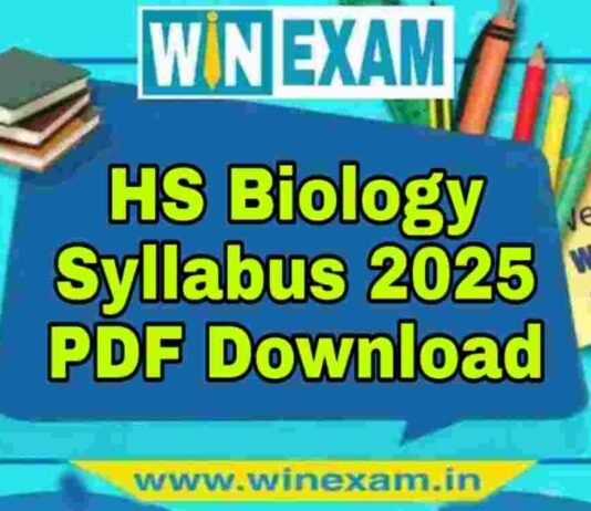 উচ্চমাধ্যমিক জীববিদ্যা সিলেবাস ২০২৫ | HS Biology Syllabus 2025 PDF Download উচ্চমাধ্যমিক জীববিদ্যা সিলেবাস ২০২৫ | HS Biology Syllabus 2025 PDF Download