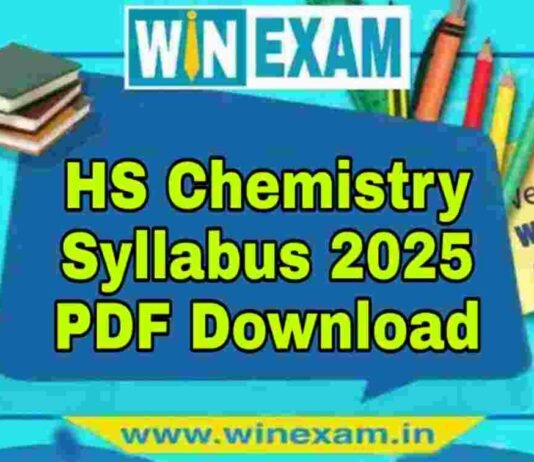উচ্চমাধ্যমিক রসায়ন সিলেবাস ২০২৫ | HS Chemistry Syllabus 2025 PDF Download উচ্চমাধ্যমিক রসায়ন সিলেবাস ২০২৫ | HS Chemistry Syllabus 2025 PDF Download