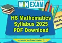 উচ্চমাধ্যমিক গণিত সিলেবাস ২০২৫ | HS Mathematics Syllabus 2025 PDF Download উচ্চমাধ্যমিক গণিত সিলেবাস ২০২৫ | HS Mathematics Syllabus 2025 PDF Download