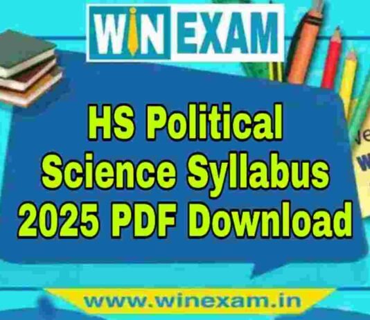 উচ্চমাধ্যমিক রাষ্ট্রবিজ্ঞান সিলেবাস ২০২৫ | HS Political Science Syllabus 2025 PDF Download উচ্চমাধ্যমিক রাষ্ট্রবিজ্ঞান সিলেবাস ২০২৫ | HS Political Science Syllabus 2025 PDF Download