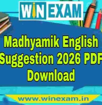 মাধ্যমিক ইংরেজি সাজেশন ২০২৬ | Madhyamik English Suggestion 2026 PDF Download মাধ্যমিক ইংরেজি সাজেশন ২০২৬ | Madhyamik English Suggestion 2026 PDF Download