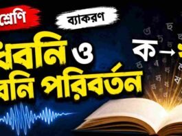ধ্বনি ও ধ্বনি পরিবর্তন (ব্যাকরণ) – নবম শ্রেণীর বাংলা প্রশ্ন ও উত্তর | WB Class 9 Bengali Dhoni o Dhoni Poriborton Question and Answer PDF WB Class 9 Bengali Dhoni o Dhoni Poriborton Question and Answer PDF